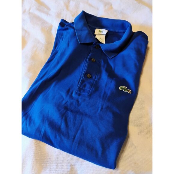 Lacoste Men's Blue Short Sleeve Polo Shirt Small 22x28 - Picture 1 of 7